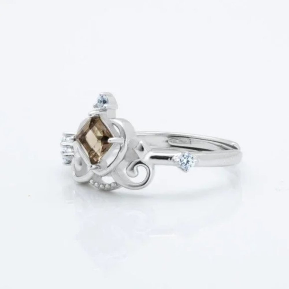 Natural Smoky Quartz Sterling Silver Ring